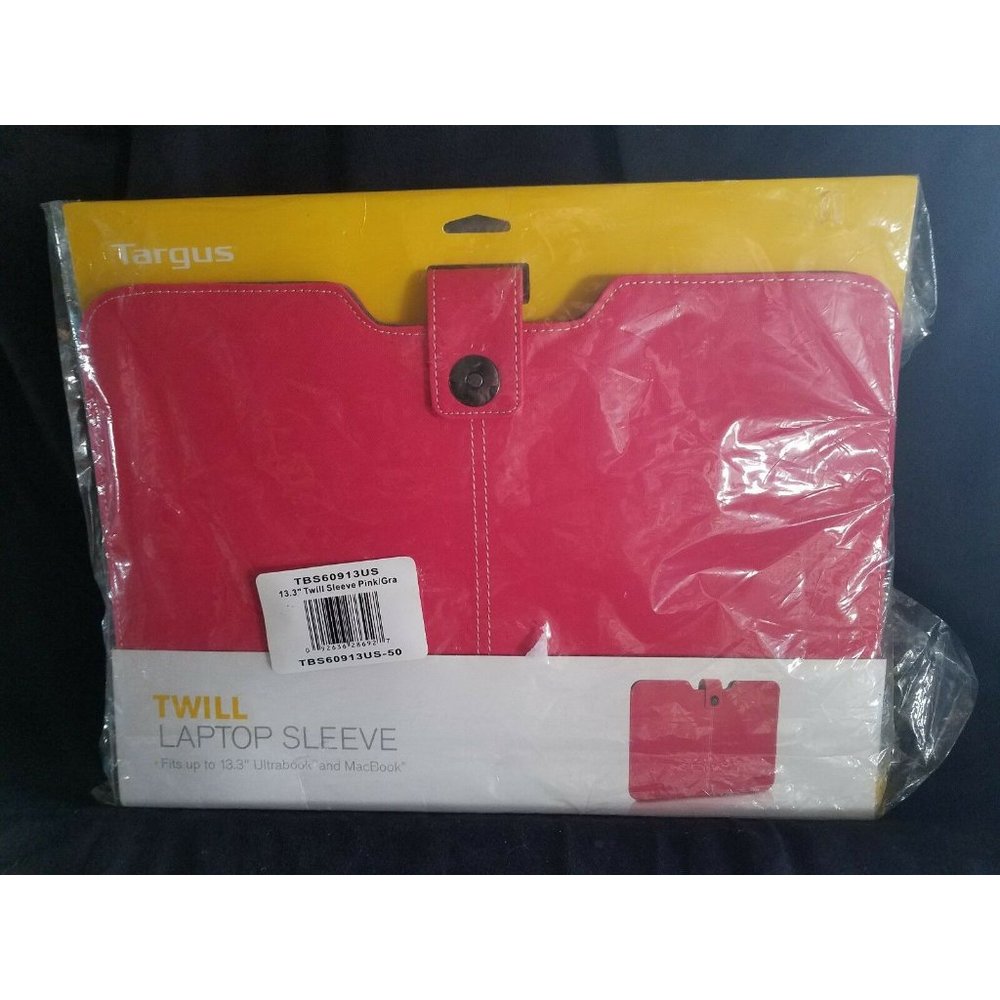 Targus Twill Laptop Sleeve Case13.3" for Apple Macbook/Ultrabook Red  NIP